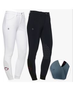 Pantaloni Equitazione Bambino Cavalleria Toscana CT Logo