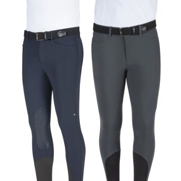 Pantaloni Equitazione Uomo Equiline Grantk Con Grip