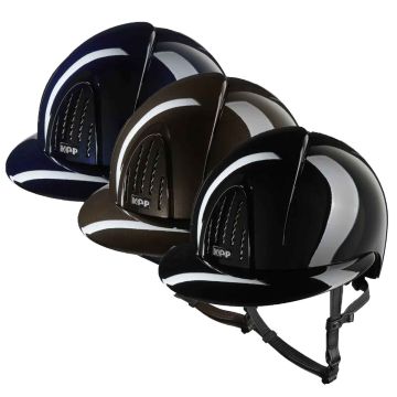 Casco Equitazione Kep Italia Smart Nova Metal Polish Visiera Polo